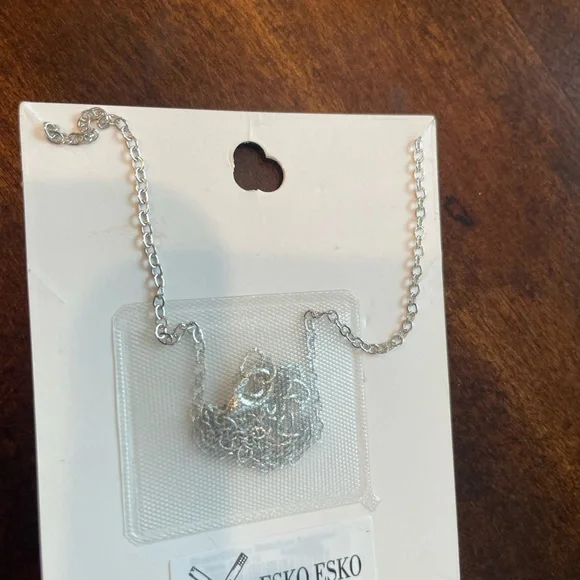 Silver Dream Catcher Necklace with Red Accents (July) - Picture 5 of 6